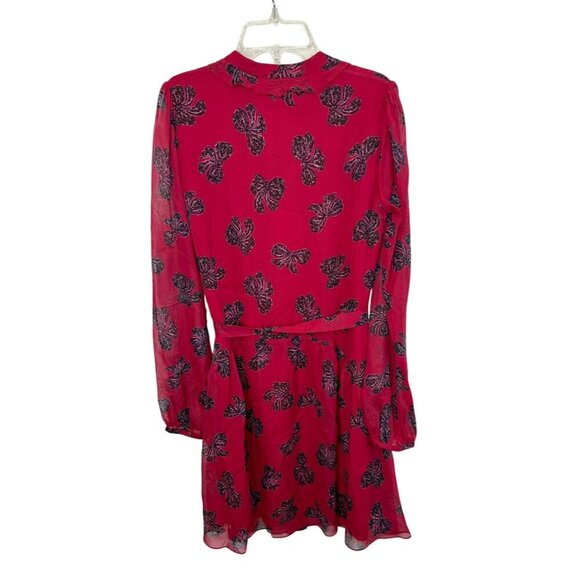 Saloni Tilly Red Ruffle Dress in Cherry Bows Print - Size 0 - Picture 3 of 6